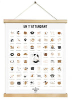 Affiche en t’attendant - « Peau claire »