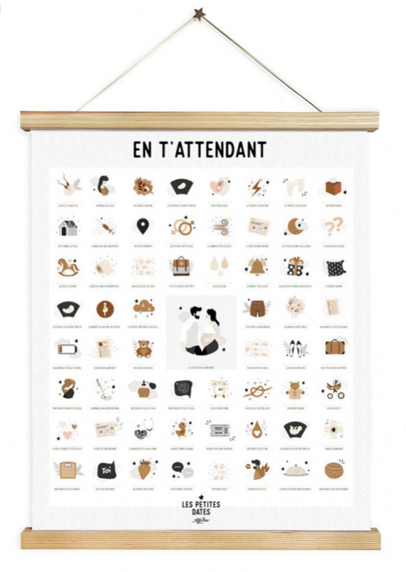 Affiche en t’attendant - « Peau claire »