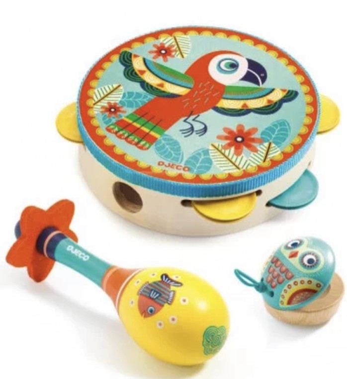 Animambo - Set tambourin / maracas / castagnette