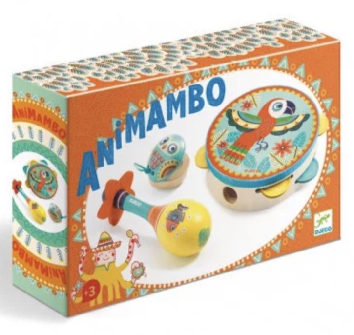 Animambo - Set tambourin / maracas / castagnette