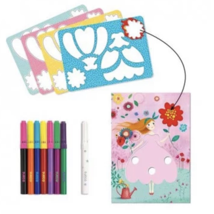 Coloriages magiques - Les jolies robes de Marie