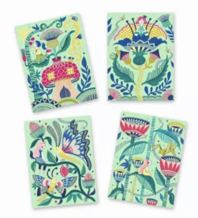 Cartes à gratter - Jardin fabuleux