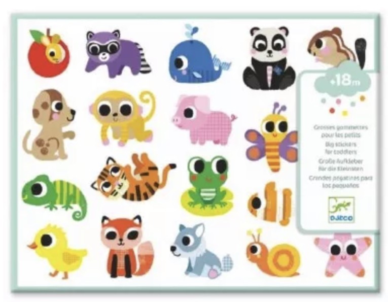 Grosses gommettes pour les petits - Bébés animaux