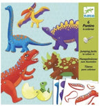 Pantins à colorier - Dinosaures