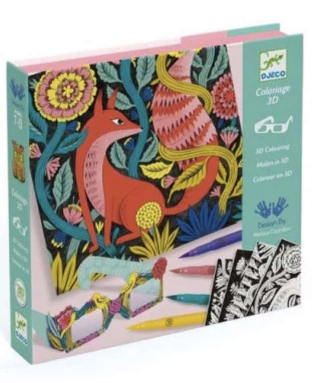 Coloriage 3D - forêt fantastique