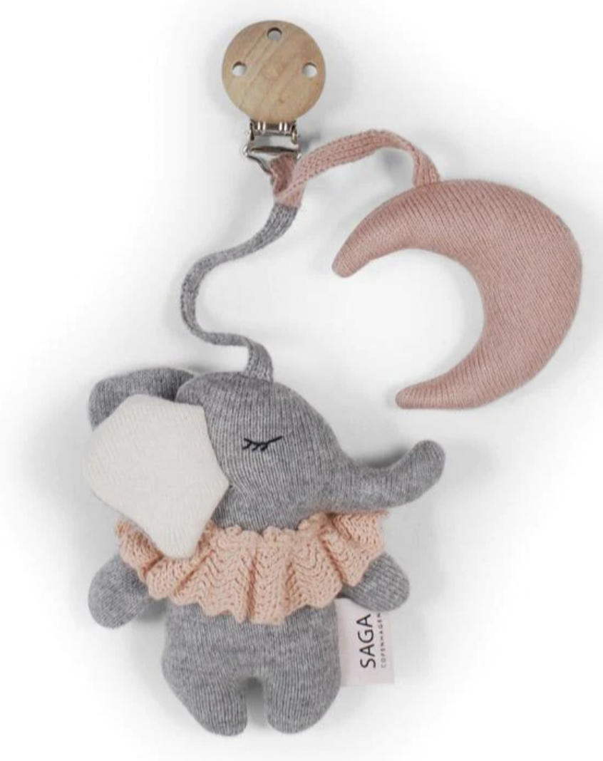 Jouet de Landau - Gina Éléphant - Rose