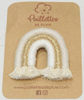 Broche Arc-en-ciel - Beige/doré/écru