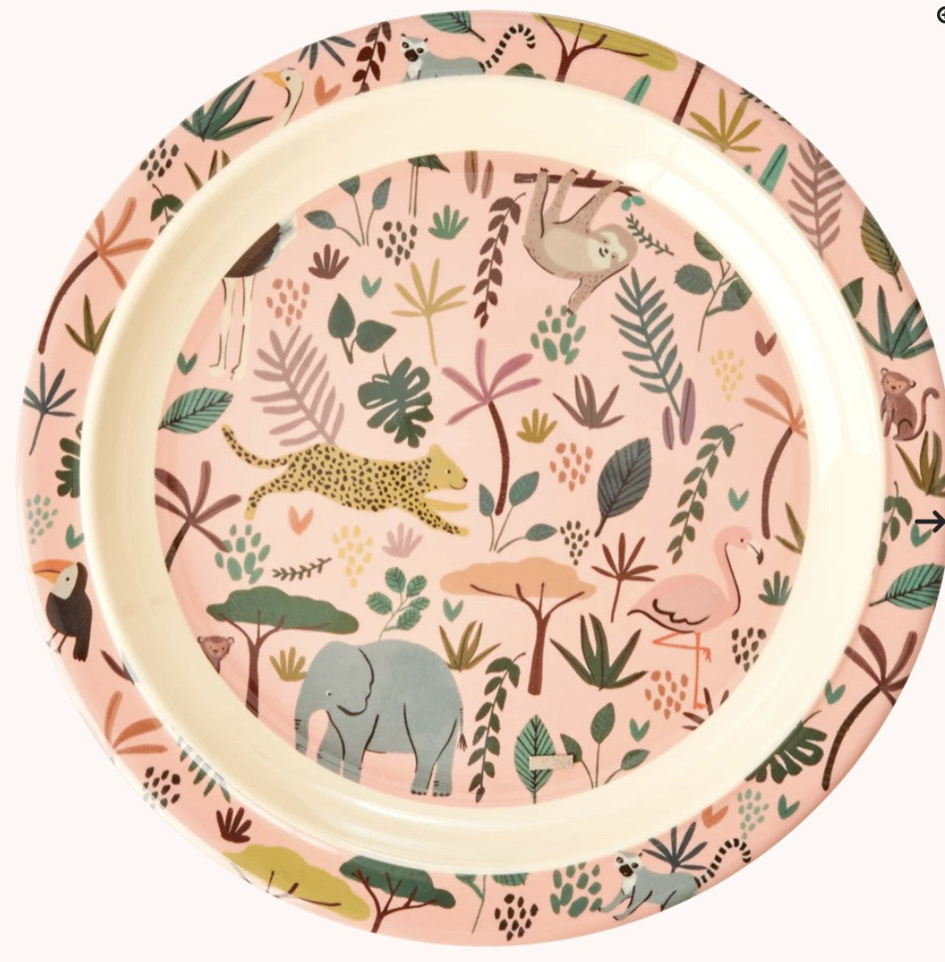 Assiette creuse - Animaux de la jungle