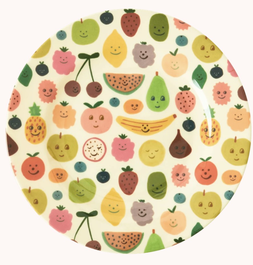 Assiette plate - Happy Fruits