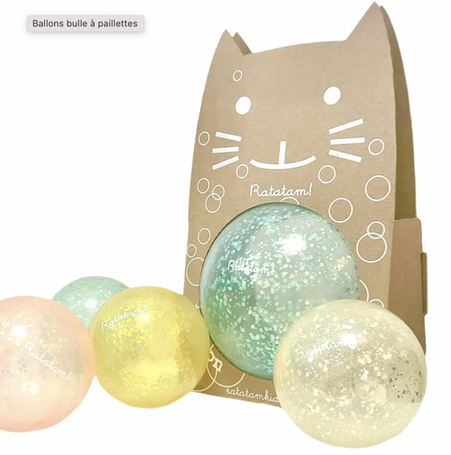Ballon Bulle Bleu - 15 cm