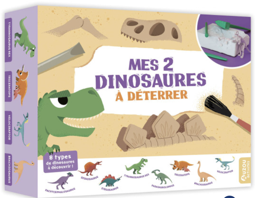 Mes 2 Dinosaures à déterrer