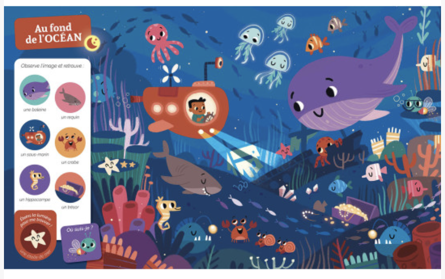 Cherche et trouve des tout-petits - Qui brille dans la nuit