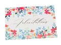 Carte Félicitations - Fleurs éclatantes
