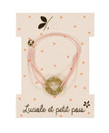Bracelet cordon élastique - Rose