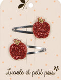 Barrettes paire - pommes
