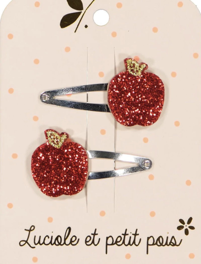 Barrettes paire - pommes