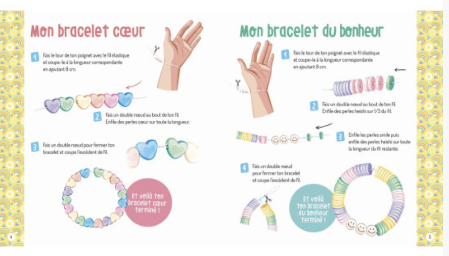 Mon accumulation de bracelets Arc-en-ciel