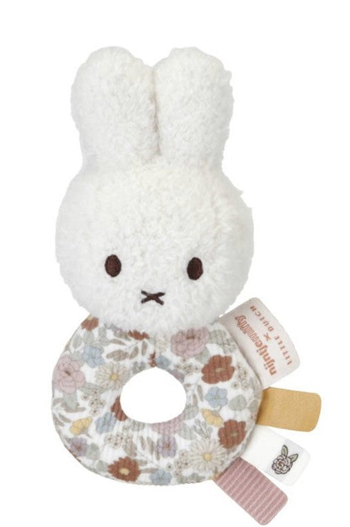 Hochet Miffy tissu - Vintage Flowers