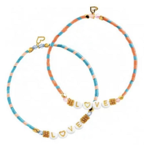 Bijoux duo You&Me - enfilage lettres