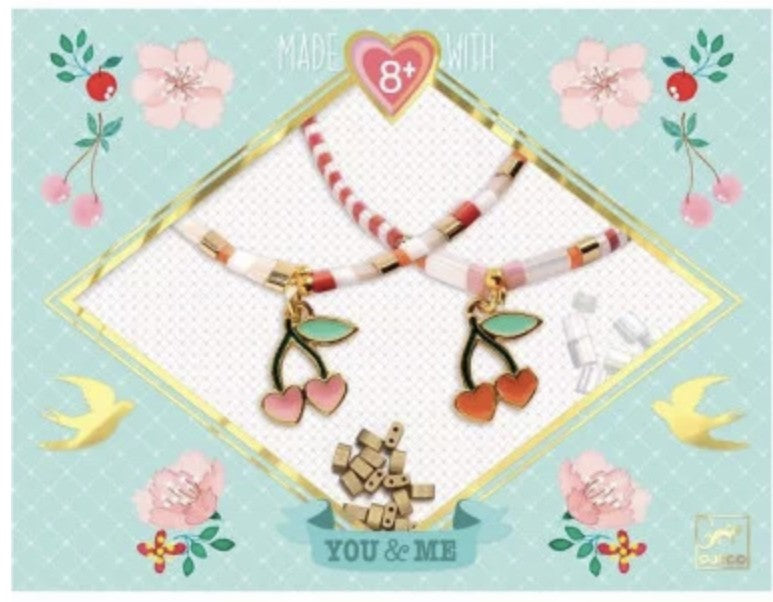 Bijoux duo You&Me - tila et cerises