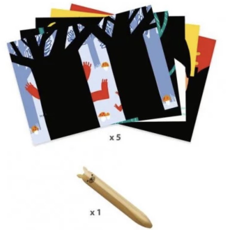 Cartes à gratter - Animaux à découvrir
