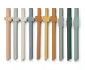 Pailles silicones réutilisables - mustard mix