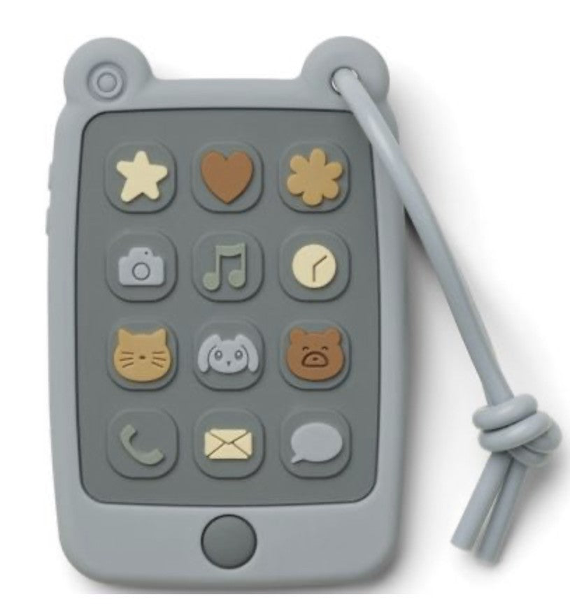 Téléphone - jouet de dentition - bleu