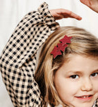 Barrette trois étoiles - Framboise