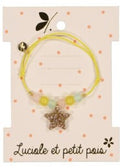 Bracelet cordon élastique - Jaune