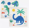 Anniversaire - Serviette - Thème Dinosaure