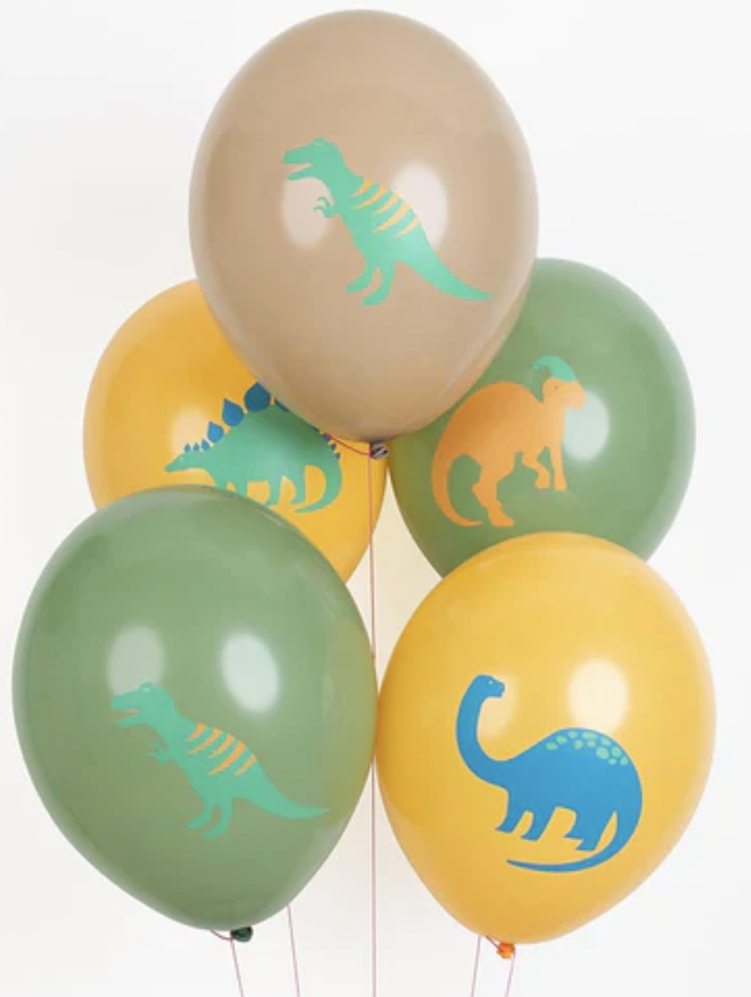 Anniversaire - Ballons - Thème Dinosaure