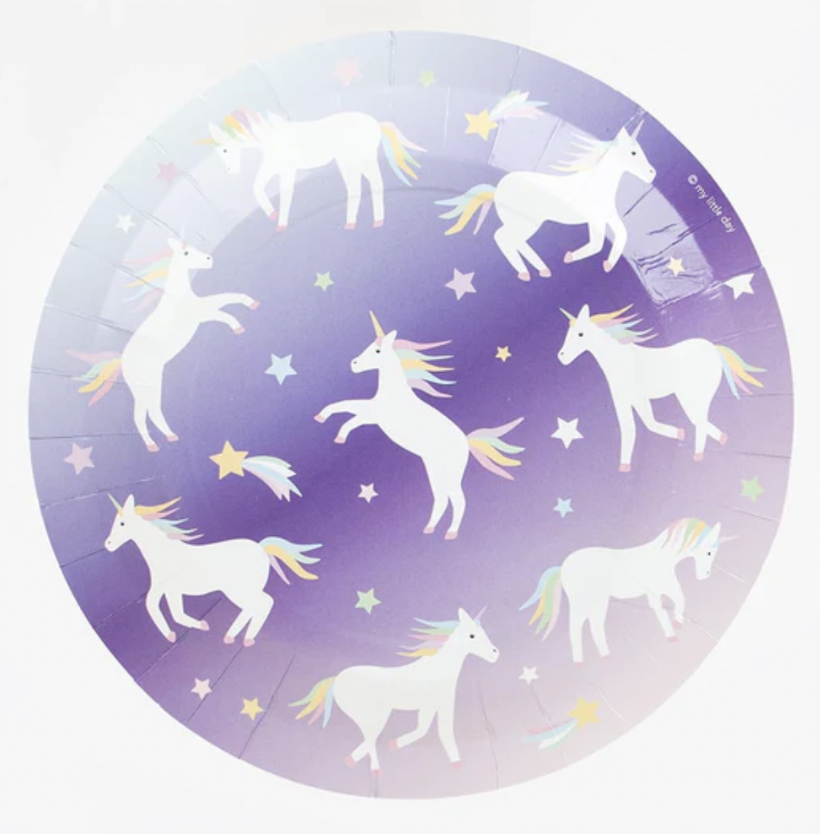 Anniversaire - Assiette - Thème Licorne