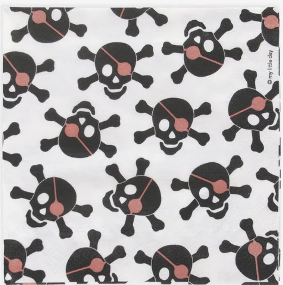 Anniversaire - serviette - thème pirate
