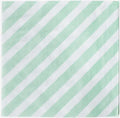 Anniversaire - serviette - thème sirène - rayure aqua
