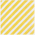 Anniversaire - serviette - rayures jaunes