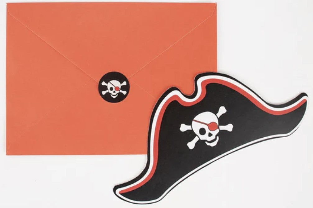 Anniversaire - cartons d’invitation - thème Pirate