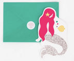 Anniversaire - cartons d’invitation - thème Sirene