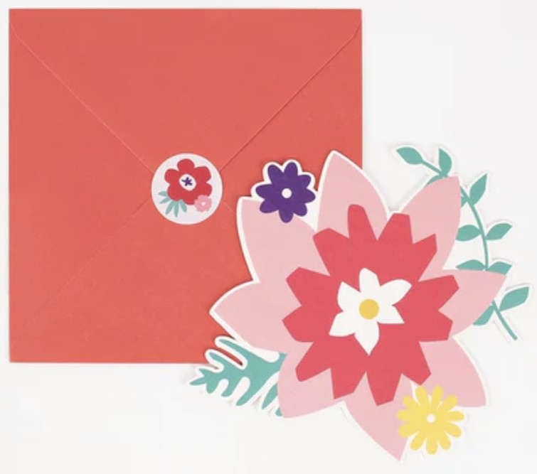 Anniversaire - cartons d’invitation - thème fleur
