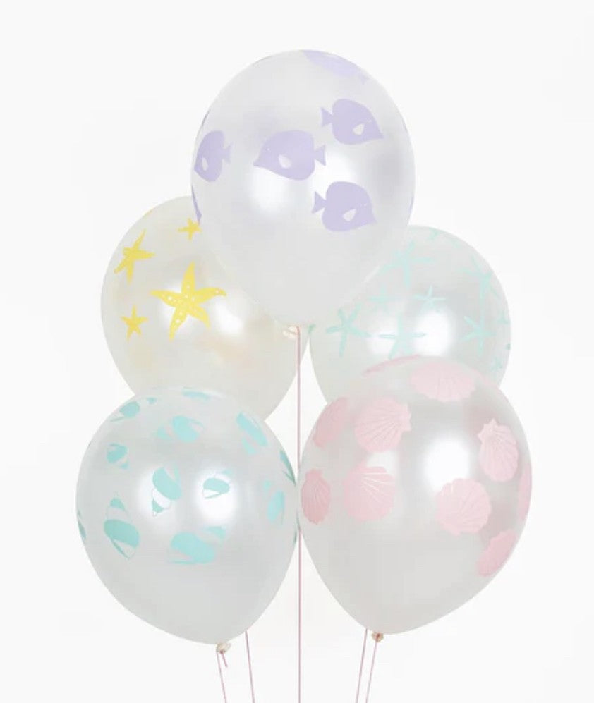 Anniversaire - Ballons - Thème sirène