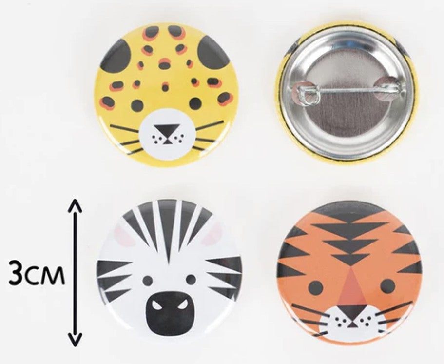 Anniversaire - badge / pin’s - thème safari