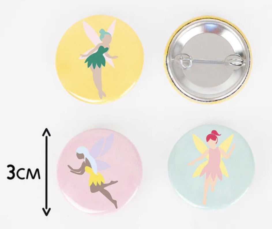 Anniversaire - badge / pin’s - thème fée