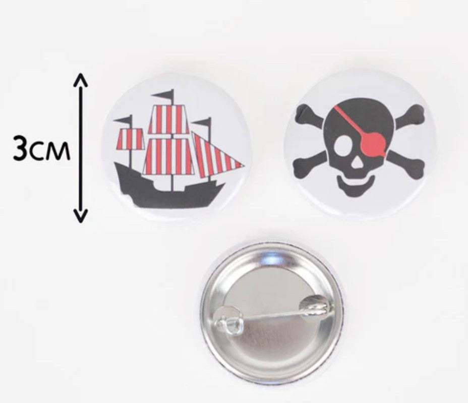 Anniversaire - badge / pin’s - thème pirate