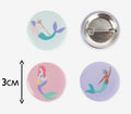 Anniversaire - badge / pin’s - thème sirène