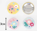 Anniversaire - badge / pin’s - thème fleur