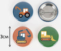 Anniversaire - badge / pin’s - thème chantier