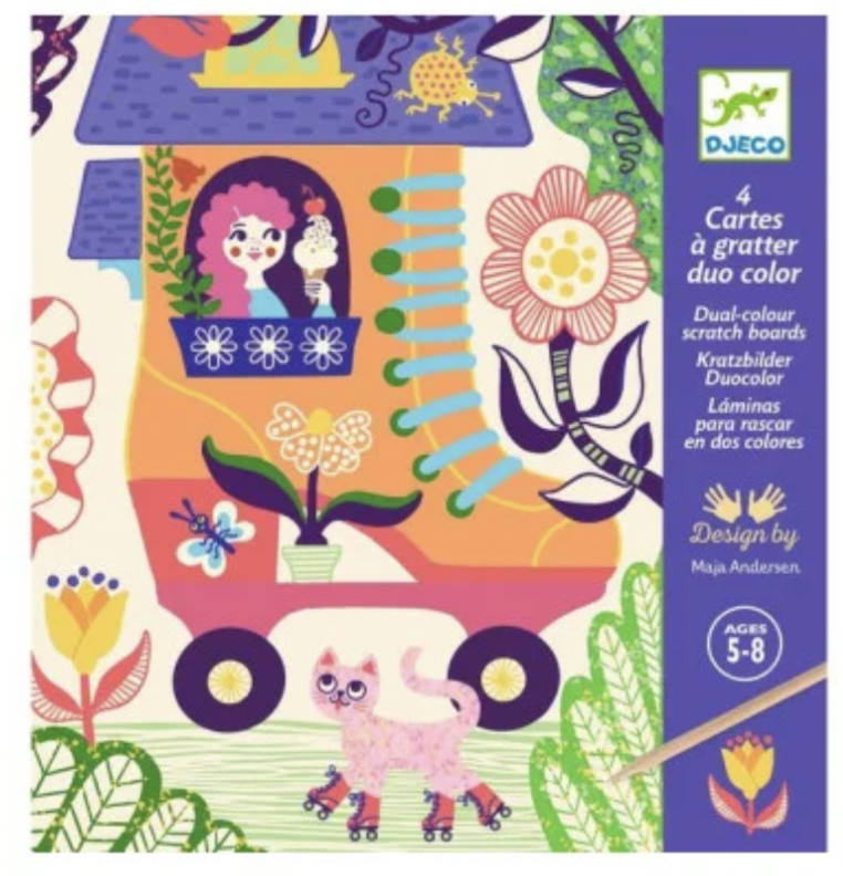 Cartes à gratter - Drôles de maisons