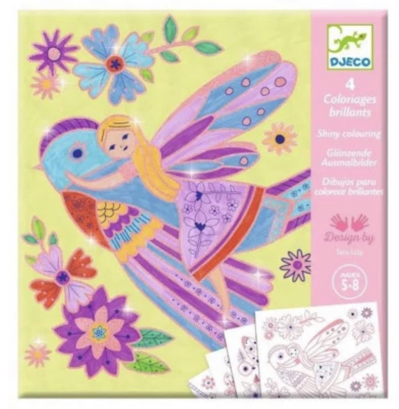 Coloriages brillants - petites ailes