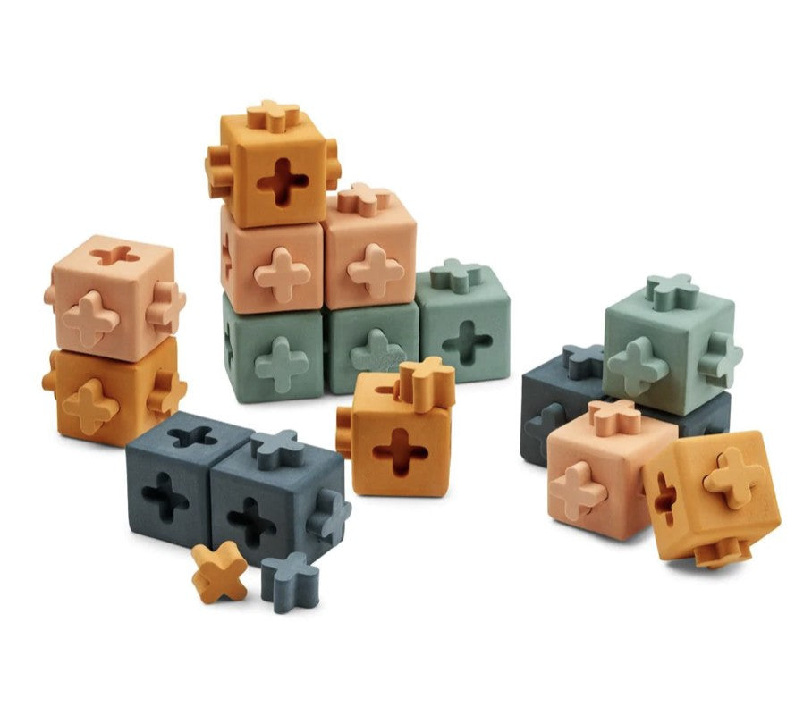 Cubes de construction Pierce - Whale blue multi Mix