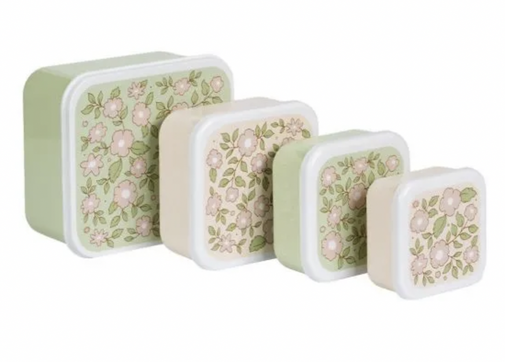 Boîte à goûter - snack box - Fleurs