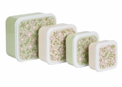 Boîte à goûter - snack box - Fleurs